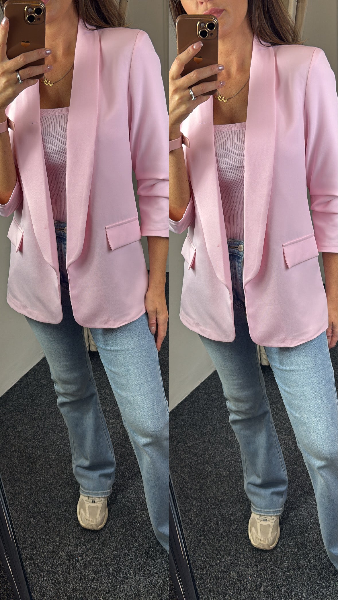 Ruched blazer