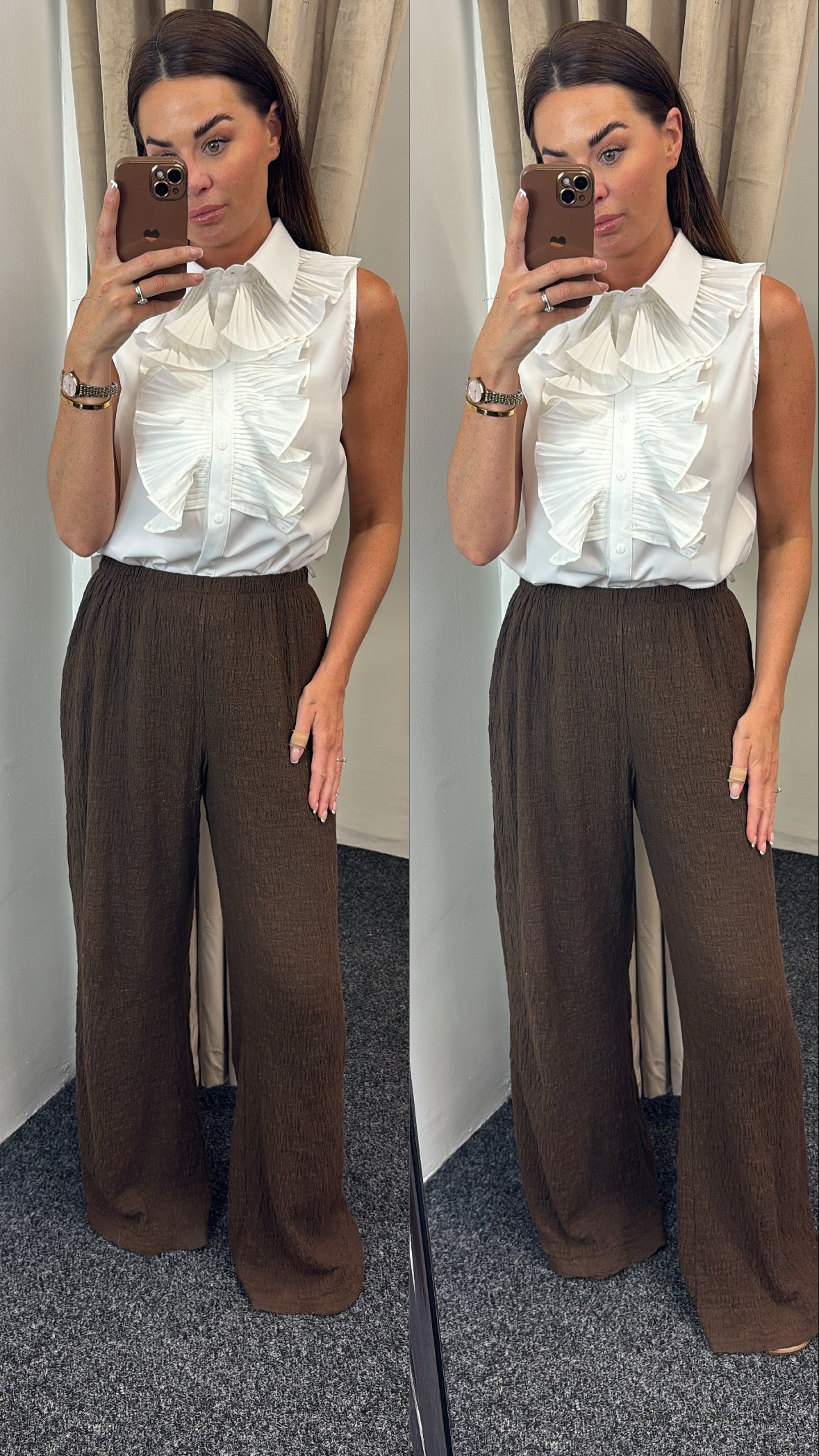 Frill blouse