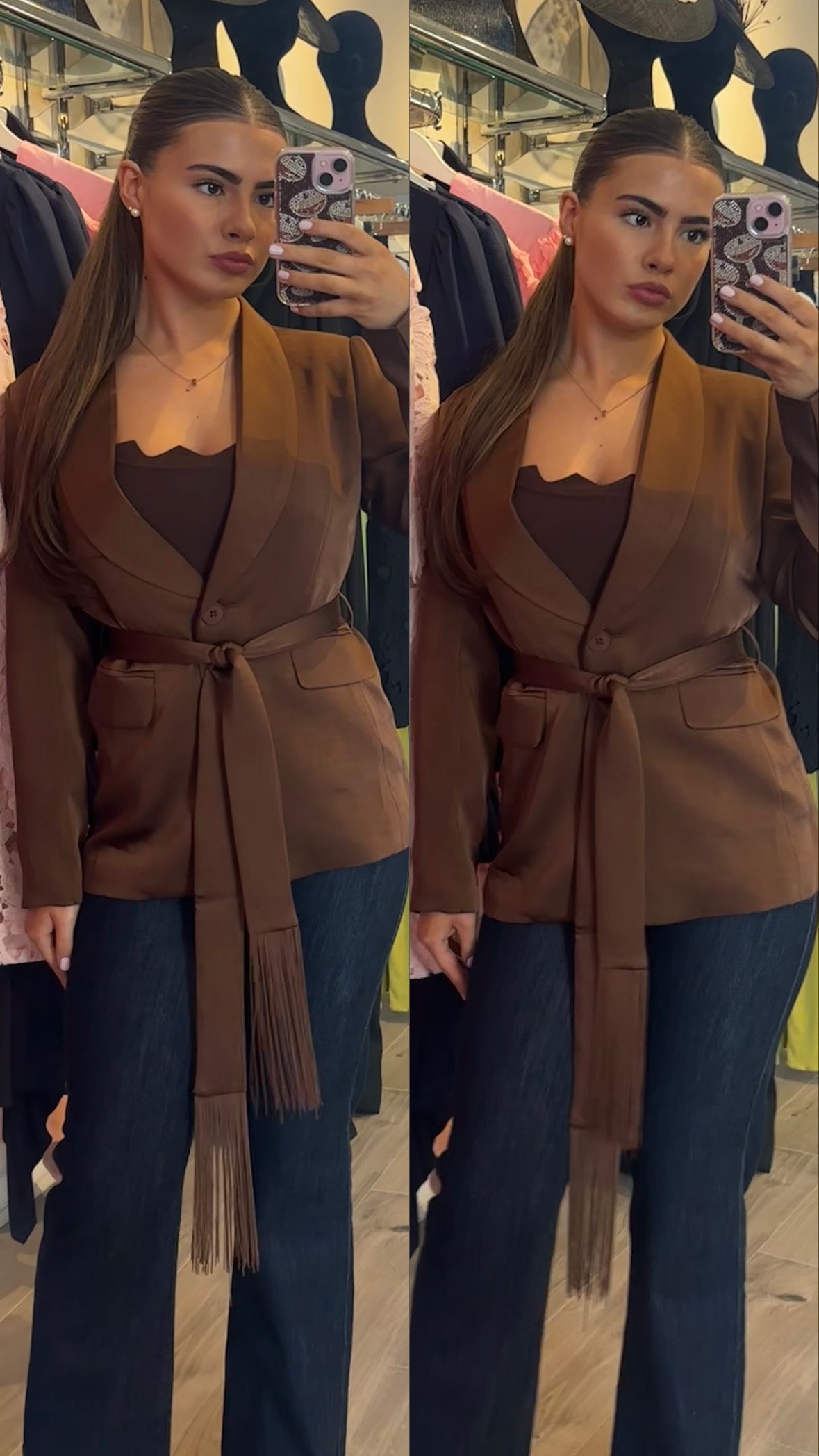 Chocolate brown blazer