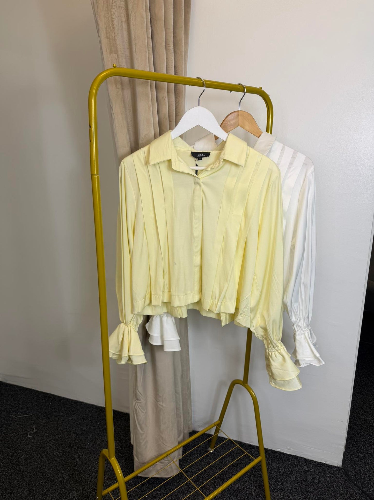 Pleated blouse