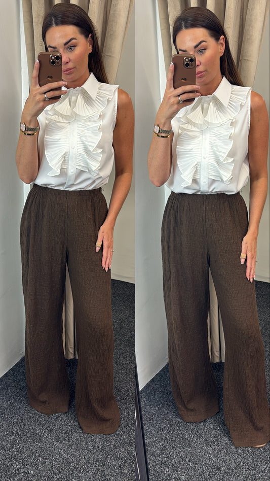 Frill blouse