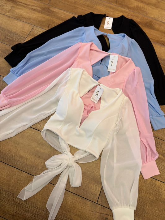 Lydie cropped blouse
