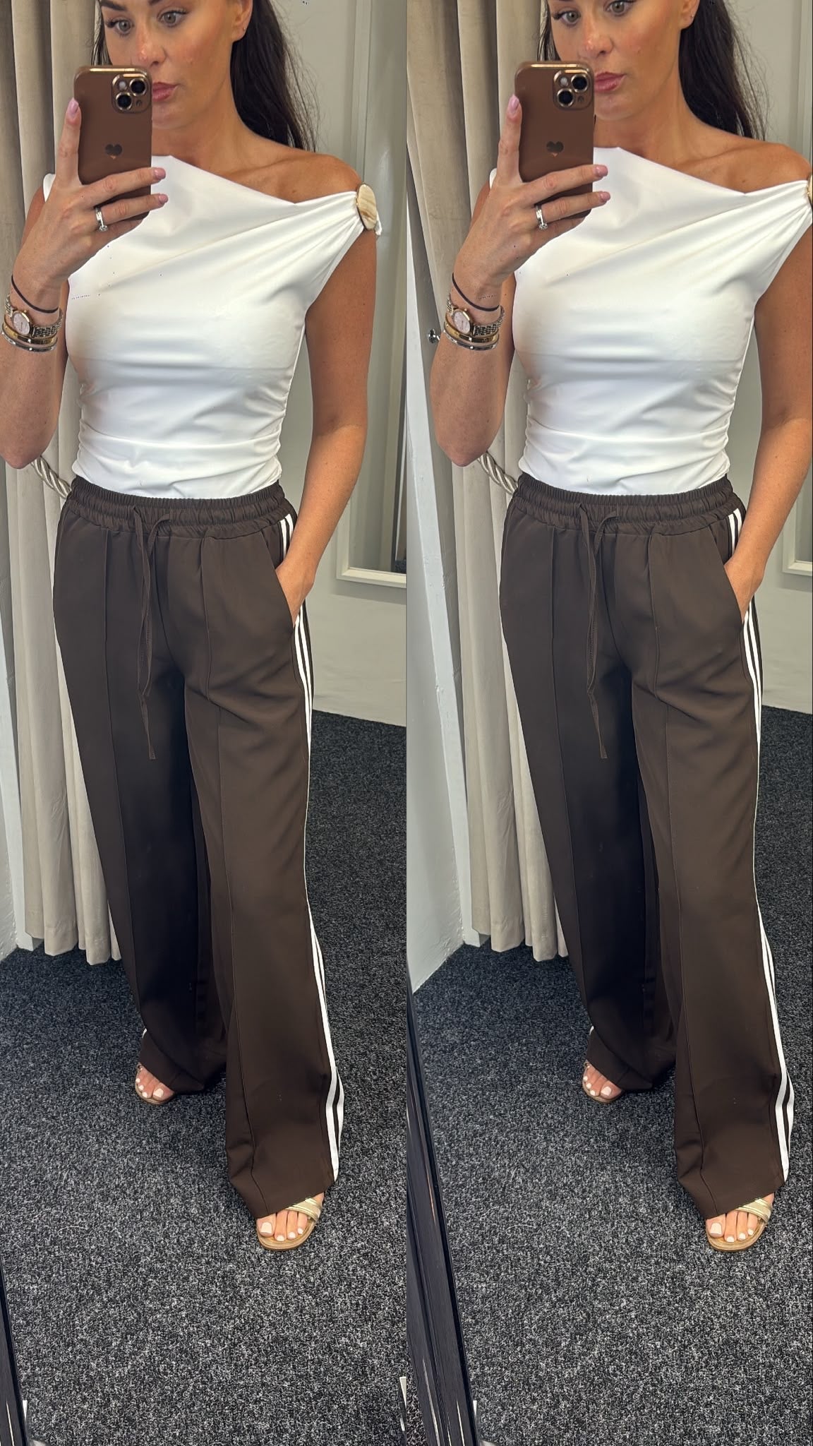 Mayfair Mocha wide leg Pant