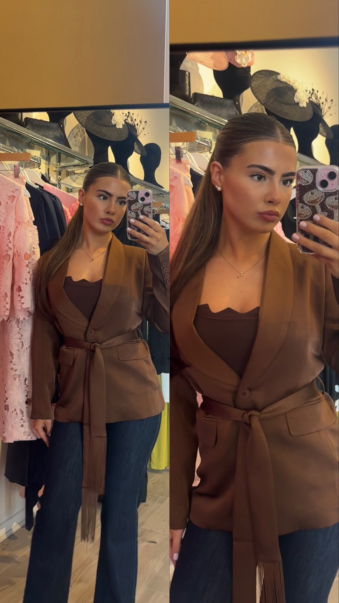 Chocolate brown blazer